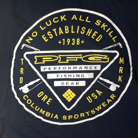 Columbia PFG Blue Tee Shirt - Picture 2 of 5